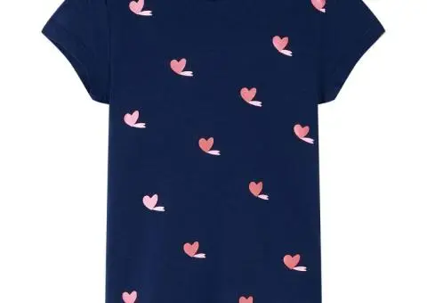 Tricou pentru copii, bleumarin, 116 - 1/5