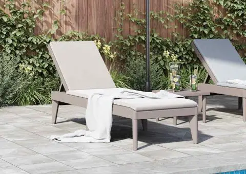 Șezlong, cappuccino, 186x60x29 cm, PP - 3/5