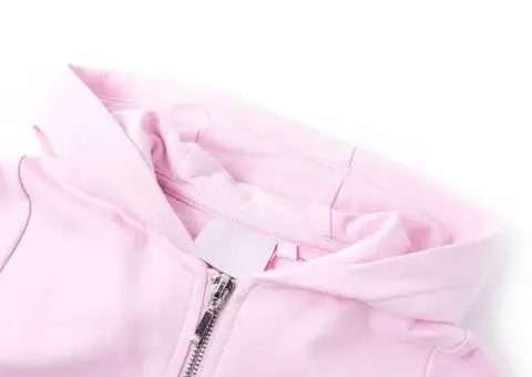 Hanorac cu glugă pentru copii, roz deschis, 92 - 3/5