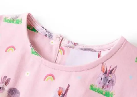 Rochie pentru copii, roz deschis, 140 - 3/5