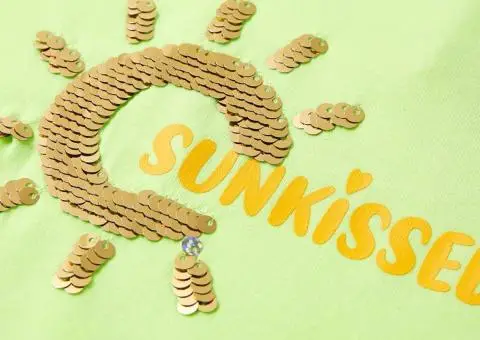 Tricou pentru copii, galben neon, 92 - 4/5