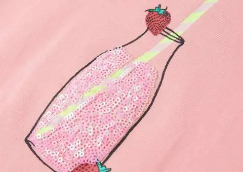 Tricou pentru copii, roz, 116 - 4/5