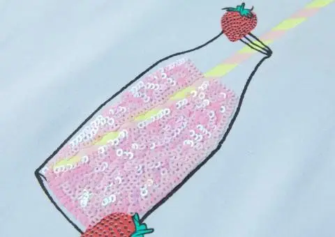 Tricou pentru copii, albastru pal, 128 - 4/5