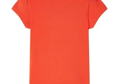 Tricou pentru copii, portocaliu închis, 116 - 2/5