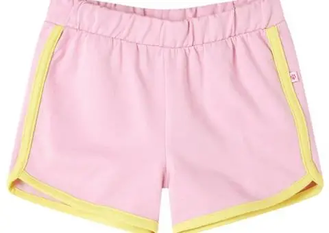 Pantaloni scurți pentru copii cu ornamente, roz aprins, 140 - 1/5