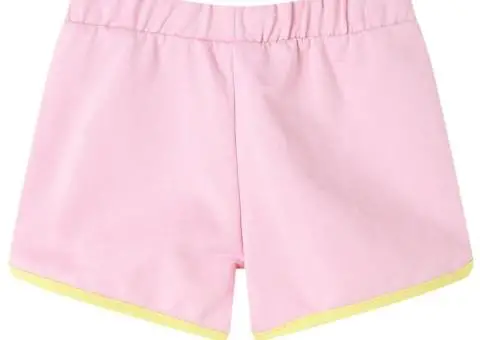 Pantaloni scurți pentru copii cu ornamente, roz aprins, 140 - 2/5