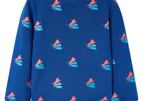 Bluzon pentru copii, albastru închis, 140 - 1/5