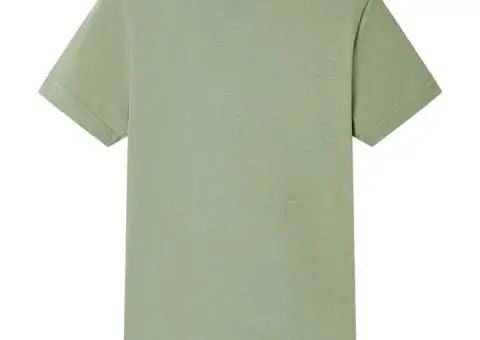 Tricou pentru copii cu mâneci scurte, kaki deschis, 128 - 2/5