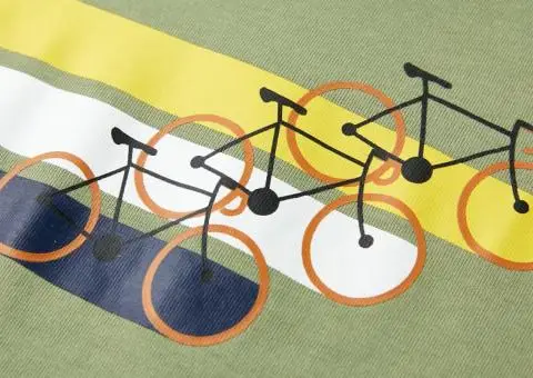 Tricou pentru copii cu mâneci scurte, kaki deschis, 104 - 4/5