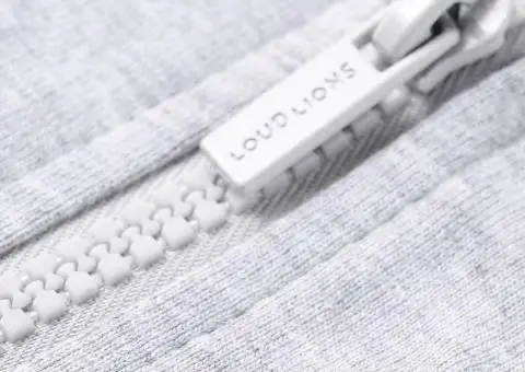 Hanorac pentru copii cu glugă și fermoar, gri, 128 - 4/5