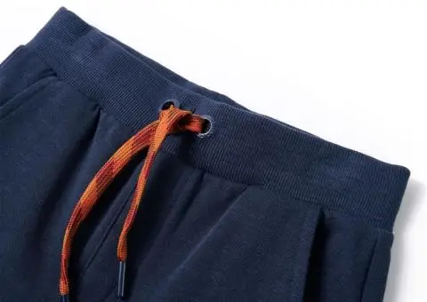 Pantaloni de trening pentru copii, bleumarin melanj, 104 - 3/5