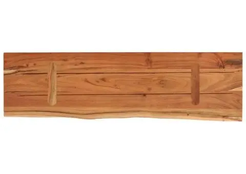 Raft perete 60x20x2,5 cm dreptunghiular lemn acacia margine vie - 5/5