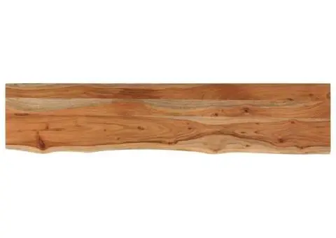 Blat masă 180x30x3,8 cm dreptunghiular lemn acacia margine vie - 2/5