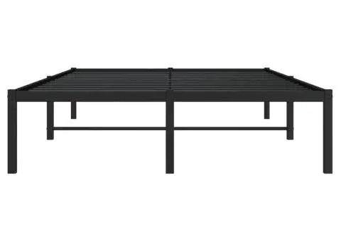 Cadru pat metalic, negru, 120x190 cm - 5/5