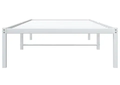 Cadru pat metalic, alb, 90x190 cm - 5/5