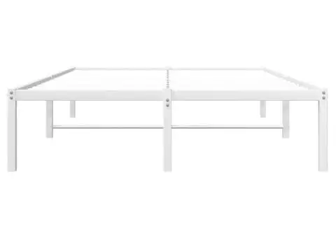 Cadru pat metalic, alb, 120x200 cm - 5/5