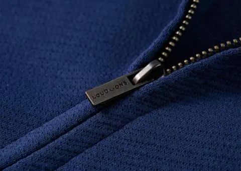 Hanorac pentru copii cu fermoar, bleumarin, 104 - 5/5