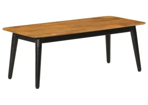 Măsuță de cafea, 110x50x40 cm, lemn masiv de mango și fier - 1/5