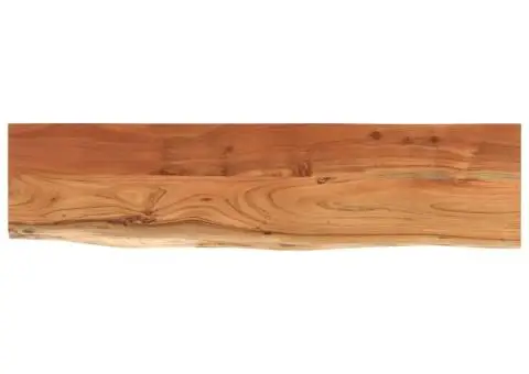 Raft perete 80x20x2,5 cm dreptunghiular lemn acacia margine vie - 2/5