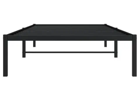 Cadru pat metalic, negru, 100x200 cm - 5/5
