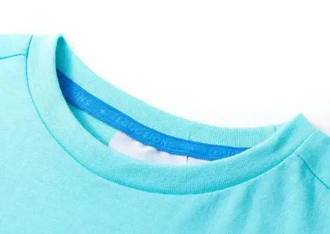Tricou pentru copii cu mâneci scurte, turcoaz, 104 - 3/5