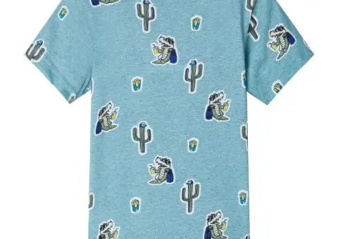 Tricou pentru copii, verde deschis melanj, 92 - 2/5