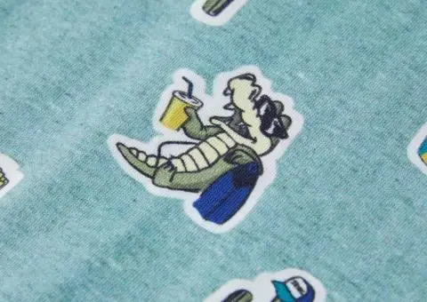 Tricou pentru copii, verde deschis melanj, 92 - 4/5