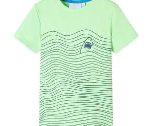 Tricou pentru copii, verde neon, 104