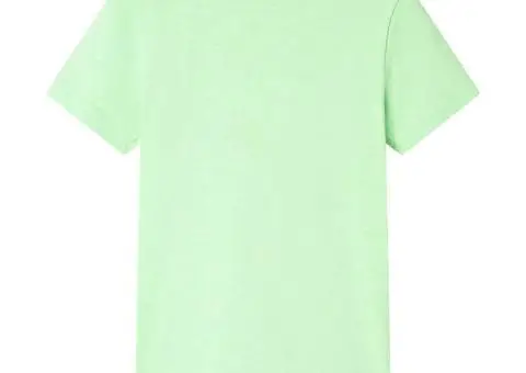 Tricou pentru copii, verde neon, 104 - 2/5