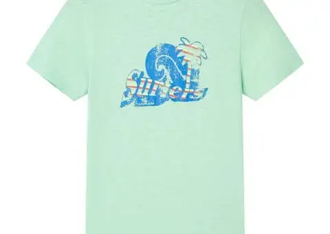 Tricou pentru copii, verde deschis, 116 - 1/5