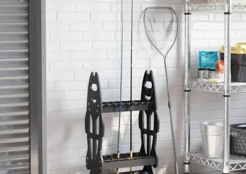 Suport undițe pentru 16 undițe, negru - 3/5