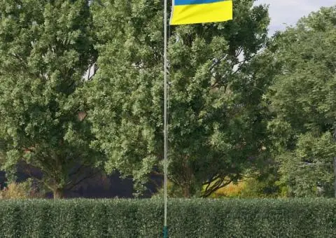 Steagul Ucrainei cu ocheți din alamă, 90x150 cm - 1/4