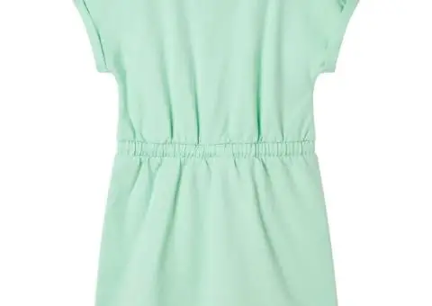 Rochie pentru copii cu șnur, verde aprins, 128 - 2/5