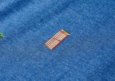 Tricou pentru copii, albastru închis melanj, 116 - 4/5