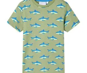 Tricou pentru copii, kaki deschis, 140