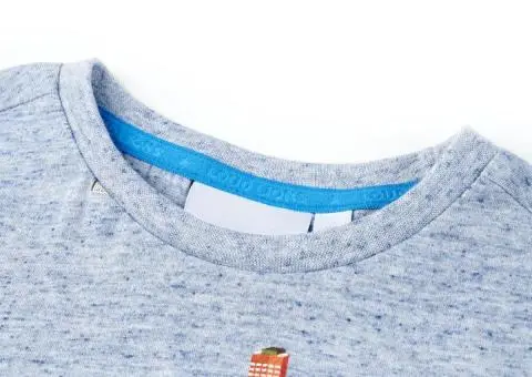 Tricou pentru copii, albastru melanj, 128 - 3/5