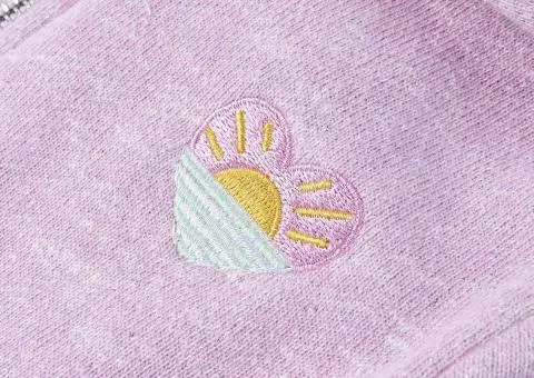 Hanorac cu glugă pentru copii, cu fermoar, combinație lila, 104 - 4/5