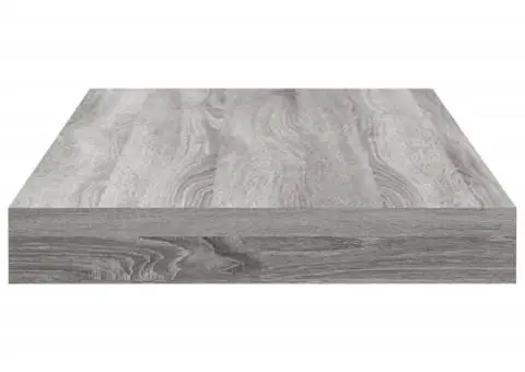 Rafturi de perete, 4 buc., gri sonoma, 40x10x1,5 cm, lemn - 5/5
