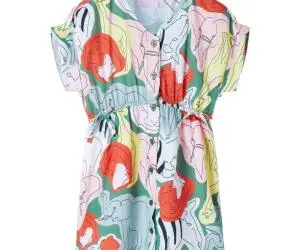 Rochie pentru copii, verde, 128