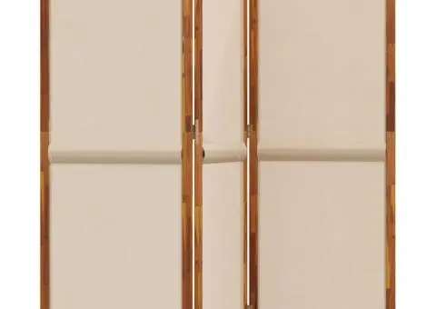 Paravan de cameră cu 3 panouri, taupe, 210x180 cm - 3/5