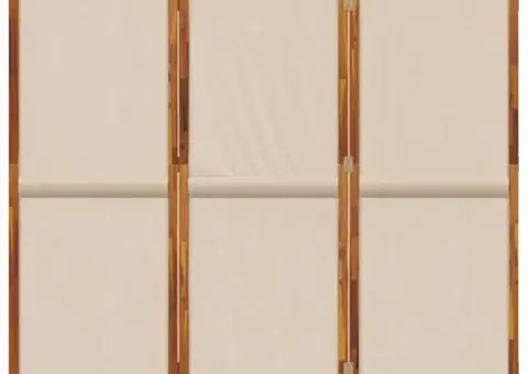 Paravan de cameră cu 3 panouri, taupe, 210x180 cm - 4/5