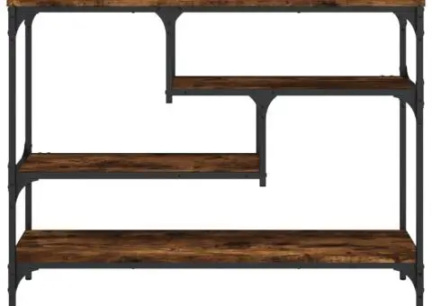 Măsuță consolă, stejar fumuriu, 100x30x75 cm, lemn prelucrat - 5/5