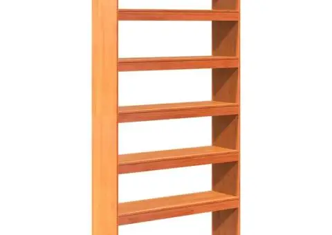 Bibliotecă/Separator cameră, 100x30x199,5 cm, lemn masiv pin - 2/5