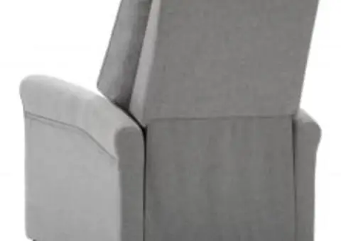 Fotoliu de masaj, gri deschis, material textil - 5/5