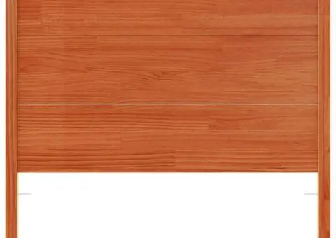 Tăblie de pat, maro ceruit, 100 cm, lemn masiv de pin - 4/5