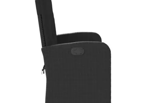 Bancă de grădină rabatabilă cu perne, negru, poliratan - 4/5