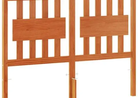 Tăblie de pat, maro ceruit, 135 cm, lemn masiv de pin - 2/5