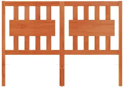 Tăblie de pat, maro ceruit, 135 cm, lemn masiv de pin - 4/5