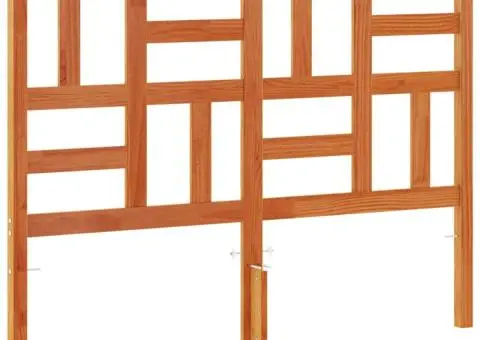 Tăblie de pat, maro ceruit, 180 cm, lemn masiv de pin - 2/5