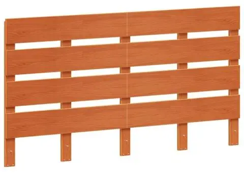 Tăblie de pat, maro ceruit, 150 cm, lemn masiv de pin - 2/5